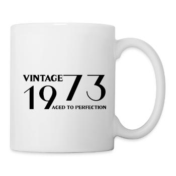 Vintage 1973 aged to perfection - Mug blanc - blanc - Droite