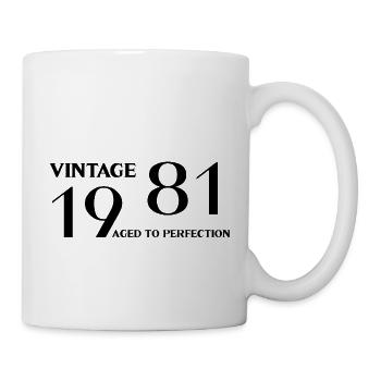 Vintage 1981 aged to perfection - Mug - white - Right