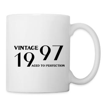 Vintage 1997 aged to perfection - Mug blanc - blanc - Droite
