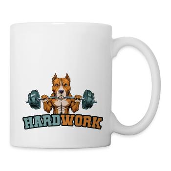 Hard work - Mug - white - Right
