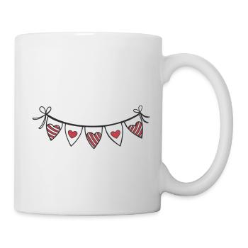 Heart Garland Hearts - Mug - white - Right
