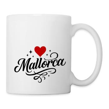 Mallorca Herz - Tasse - Weiß - Rechts