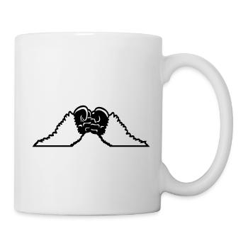 2 Llamas Fists Hairy Monkey Team Friends Fist Pump - Mug - white - Right