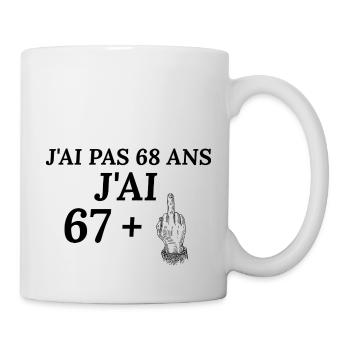 68 years old – All original parts – Gift - Mug - white - Right