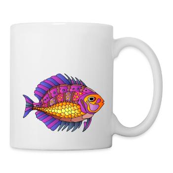 Poisson - Mug blanc - blanc - Droite