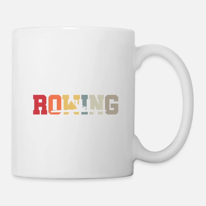 Rowing - Rudern - Ruderer - Ruderin - Aviron - Tasse - Weiß