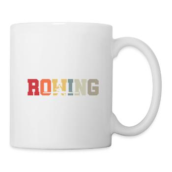 Rowing - Rudern - Ruderer - Ruderin - Aviron - Tasse - Weiß - Rechts