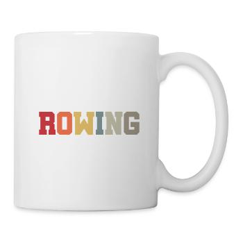 Rowing - Ruderer - Ruderin - Aviron - Tasse - Weiß - Rechts