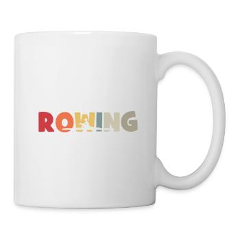 Rowing - Rudern - Ruderer - Ruderin - Aviron - Tasse - Weiß - Rechts