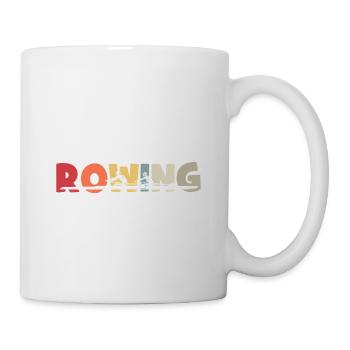 Rowing - Rudern - Ruderer - Ruderin - Aviron - Tasse - Weiß - Rechts