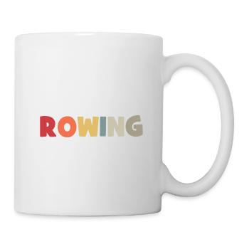 Rowing - Rudern - Ruderer - Ruderin - Aviron - Tasse - Weiß - Rechts