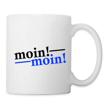 Moin Moin Gruß - Tasse - Weiß - Rechts