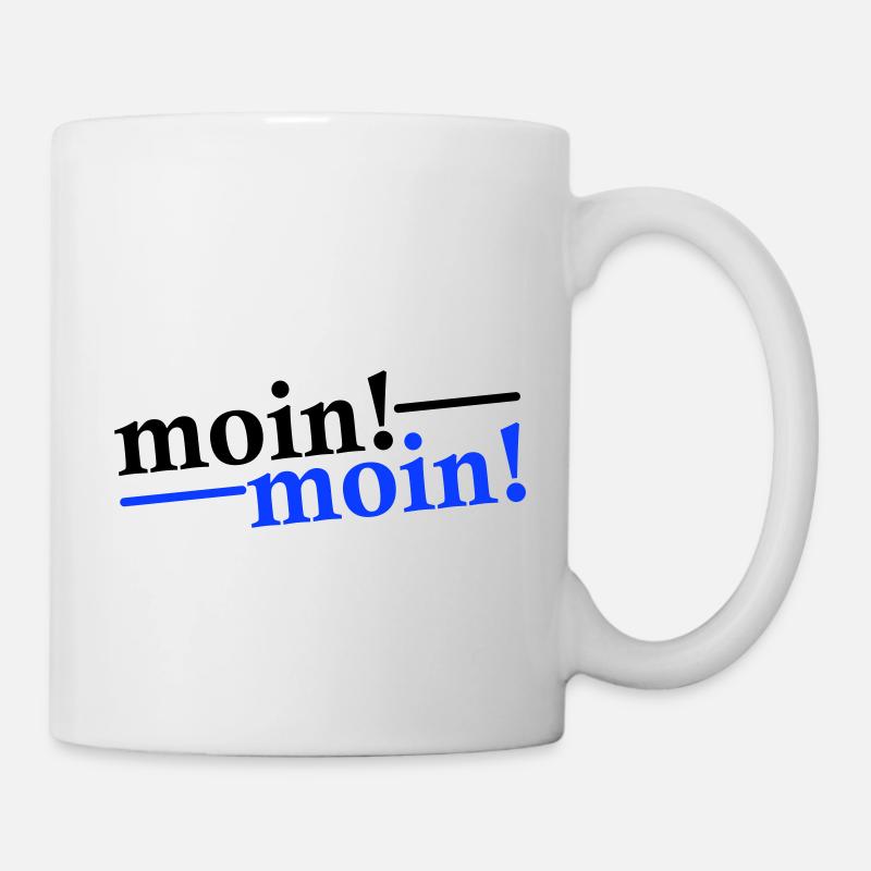 Moin Moin Gruß - Tasse - Weiß