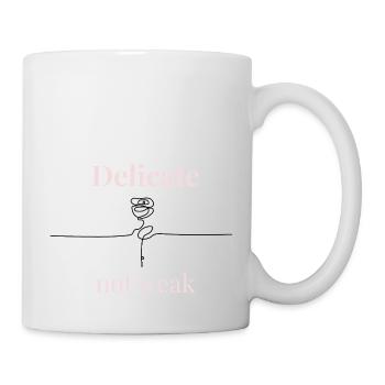 Zartes, nicht schwaches T-Shirt – feminin, aber wild - Tasse - Weiß - Rechts