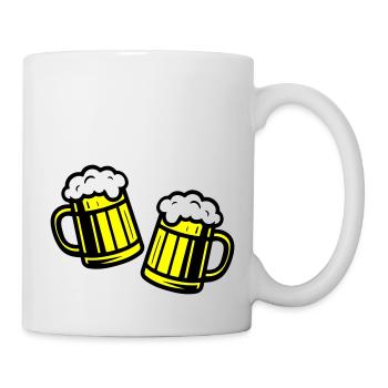 Bierglas Prost Symbol Bier - Tasse - Weiß - Rechts