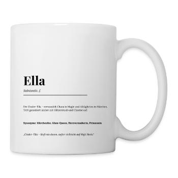 Ella - Tasse - Weiß - Rechts