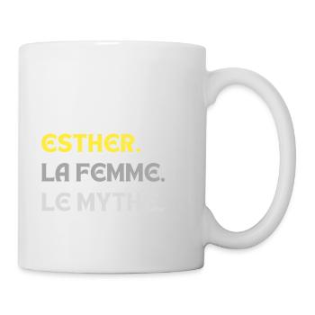 ESTHER LA FEMME LE MYTHE - Mug blanc - blanc - Droite