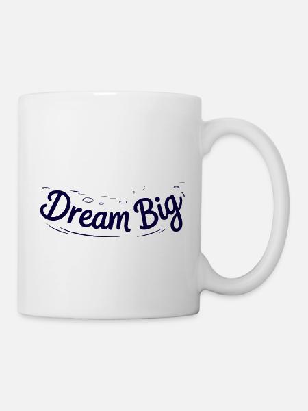 GROSSE TRÄUME - Tasse - Weiß