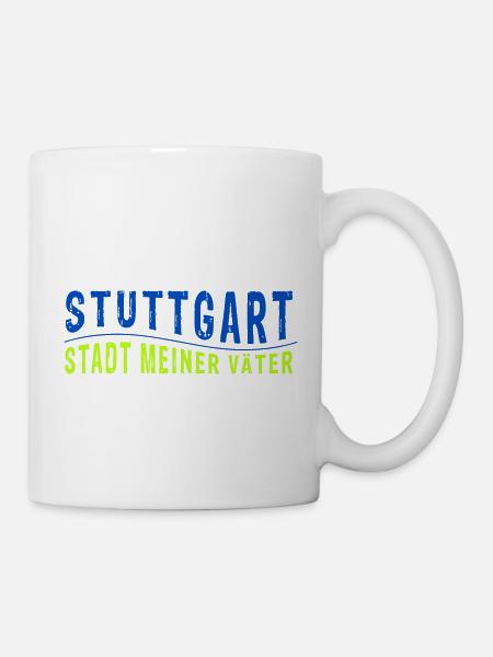 Stuttgart STADT MEINER VÄTER (Vektorgrafik) - Tasse - Weiß