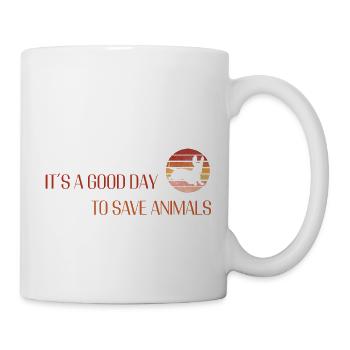 Save Animals – Turtle for Marine Conservation - Mug - white - Right
