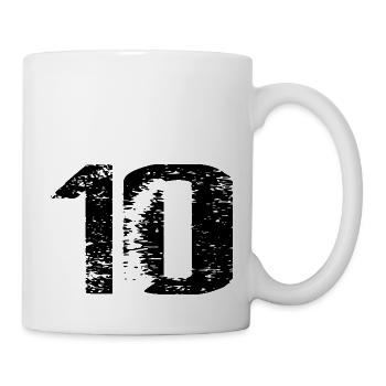 Justaucorps à 10 chiffres - Mug blanc - blanc - Droite