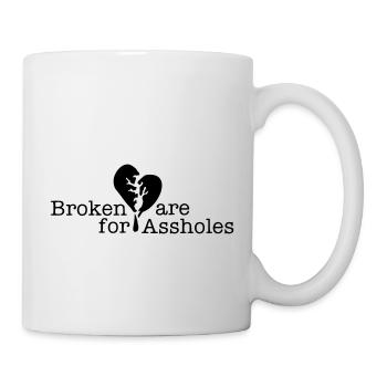 Herz Liebeskummer Liebe Freunde Frau Mann - Tasse - Weiß - Rechts
