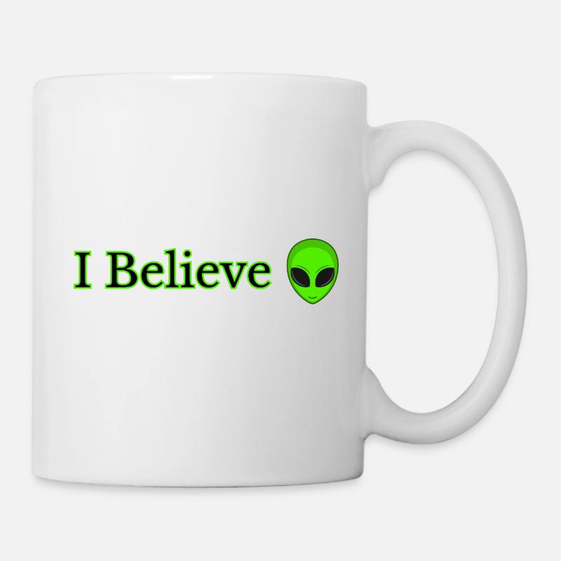 I Believe Alien print - Mug - white