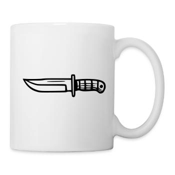 Überlebensmesser - Tasse - Weiß - Rechts
