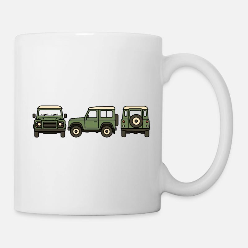 Voiture tout-terrain - Mug blanc - blanc