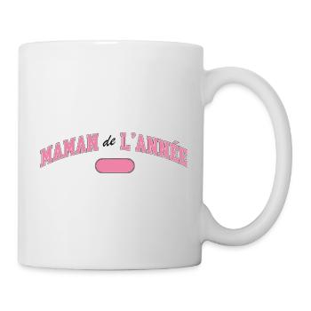 Maman de l'année – French Mom Statement - Mug - white - Right