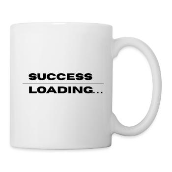 Success Loading – Motivational Quote Design - Tasse - Weiß - Rechts