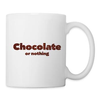 Chocolate pattern with 3D effect - Mug - white - Right