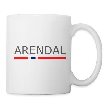 Arendal - Norway - Norge - Norwegen - Tasse - Weiß - Rechts