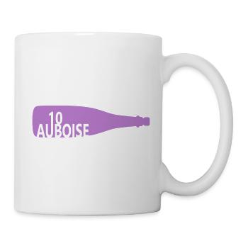Flasche Sekt Morgendämmerung - Tasse - Weiß - Rechts
