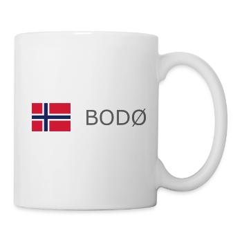 Norway Flag - Bodo - Norge - Norwegen - Tasse - Weiß - Rechts
