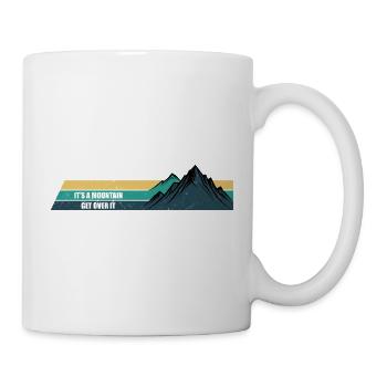Mountain Motto Retro Streifen - Tasse - Weiß - Rechts