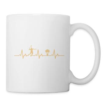 Badminton Heartbeat  - Mug blanc - blanc - Droite