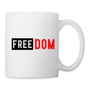 Chemise de la liberté | T-shirt patriotique et inspirant - Mug blanc - blanc - Droite