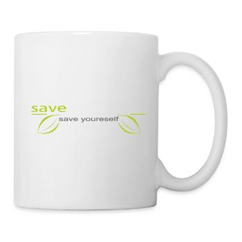 save_the_earth - Mug blanc - blanc - Droite