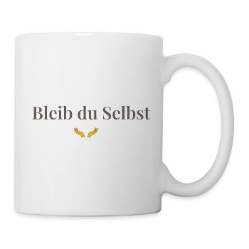 BLEIB_DU_SELBST - öffne dein Herz - Mug blanc - blanc - Droite