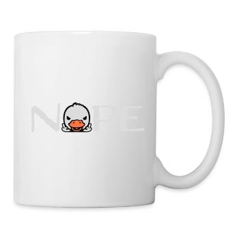 Goose Nope Middle Finger Nasty Insult Duck Naughty - Mug - white - Right