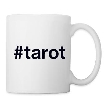 Tarot Hashtag - Tasse - Weiß - Rechts