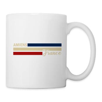 France - Amiens - Frankreich - Flagge - Streifen - Tasse - Weiß - Rechts
