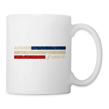 France - Avignon - France - Flag - Stripes - Mug - white - Right