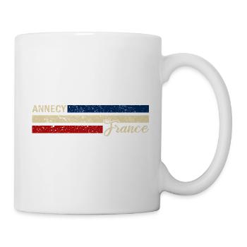 France - Annecy - France - Flag - Stripes - Mug - white - Right