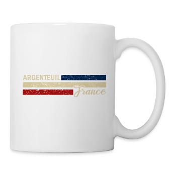 France - Argenteuil - France - Drapeau - Mug blanc - blanc - Droite