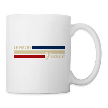 France - Le Havre - Frankreich - Flagge - Streifen - Tasse - Weiß - Rechts