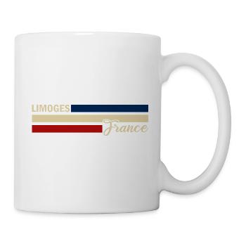France - Limoges - Frankreich - Flagge - Streifen - Tasse - Weiß - Rechts