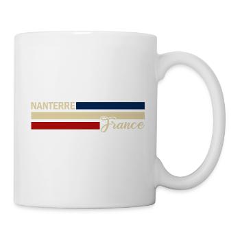 France - Nanterre - Frankreich - Flagge - Streifen - Tasse - Weiß - Rechts