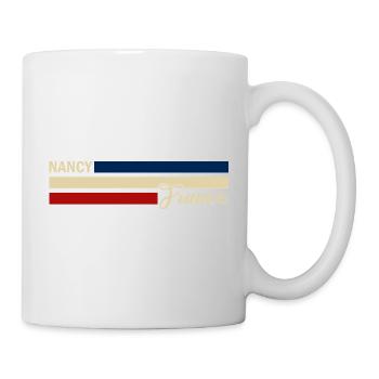 France - Nancy - France - Drapeau - Rayures - Mug blanc - blanc - Droite